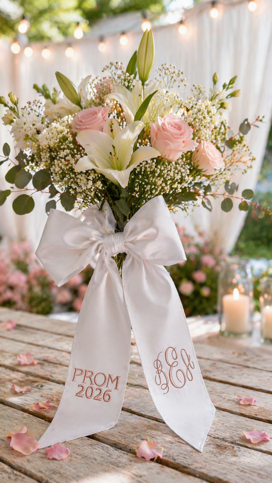 Bouquet Sash for hoco or prom