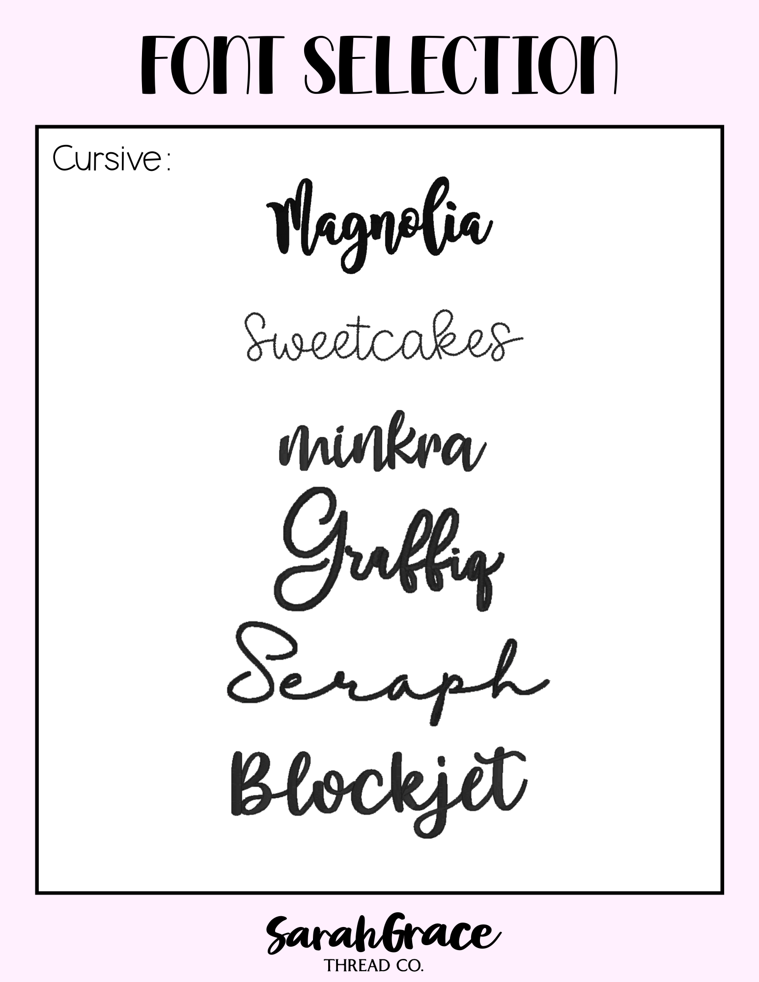 Custom Embroidery (Customer Provided Apparel) – Simple Monogram or Name