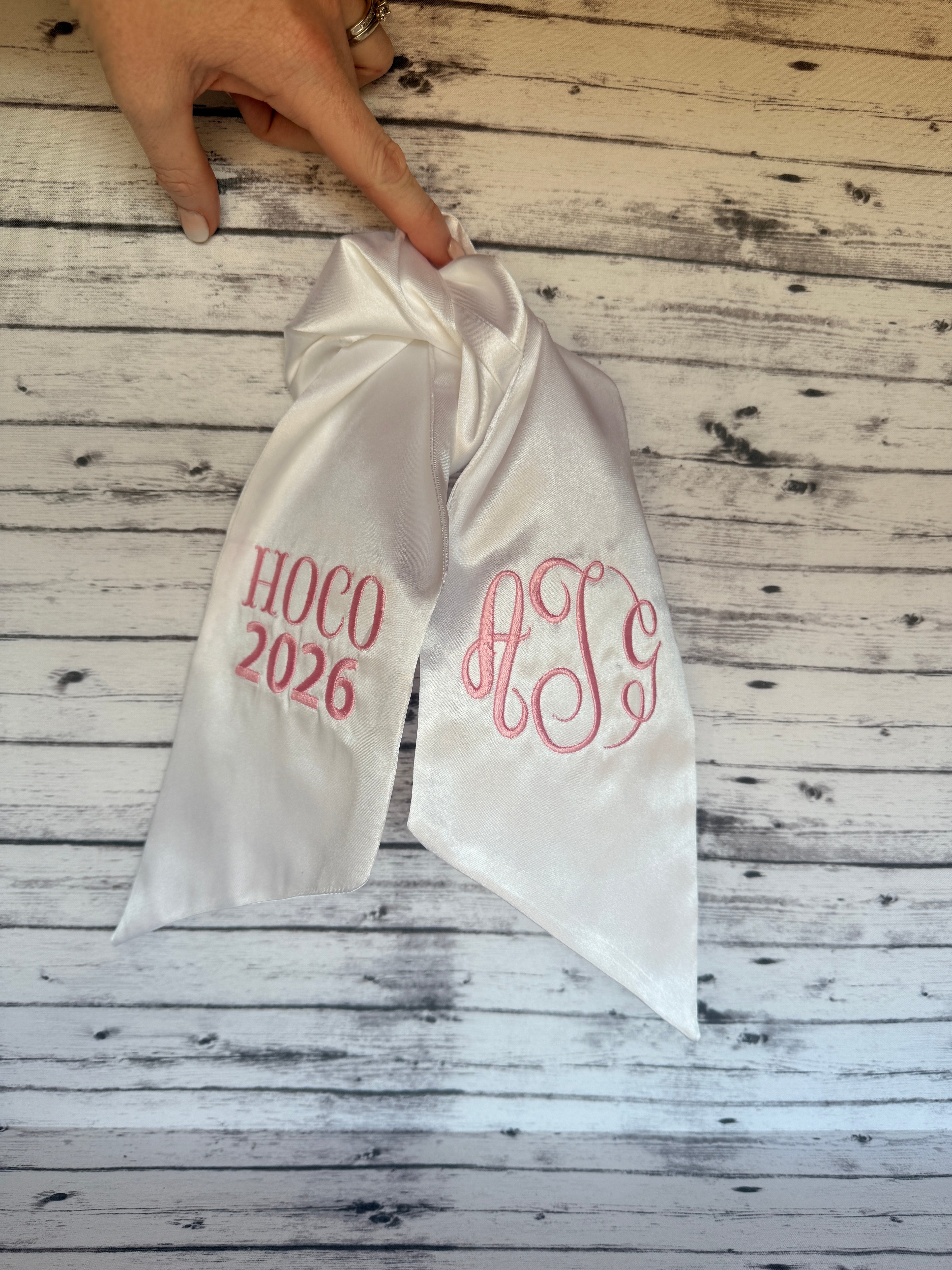 Bouquet Sash for hoco or prom