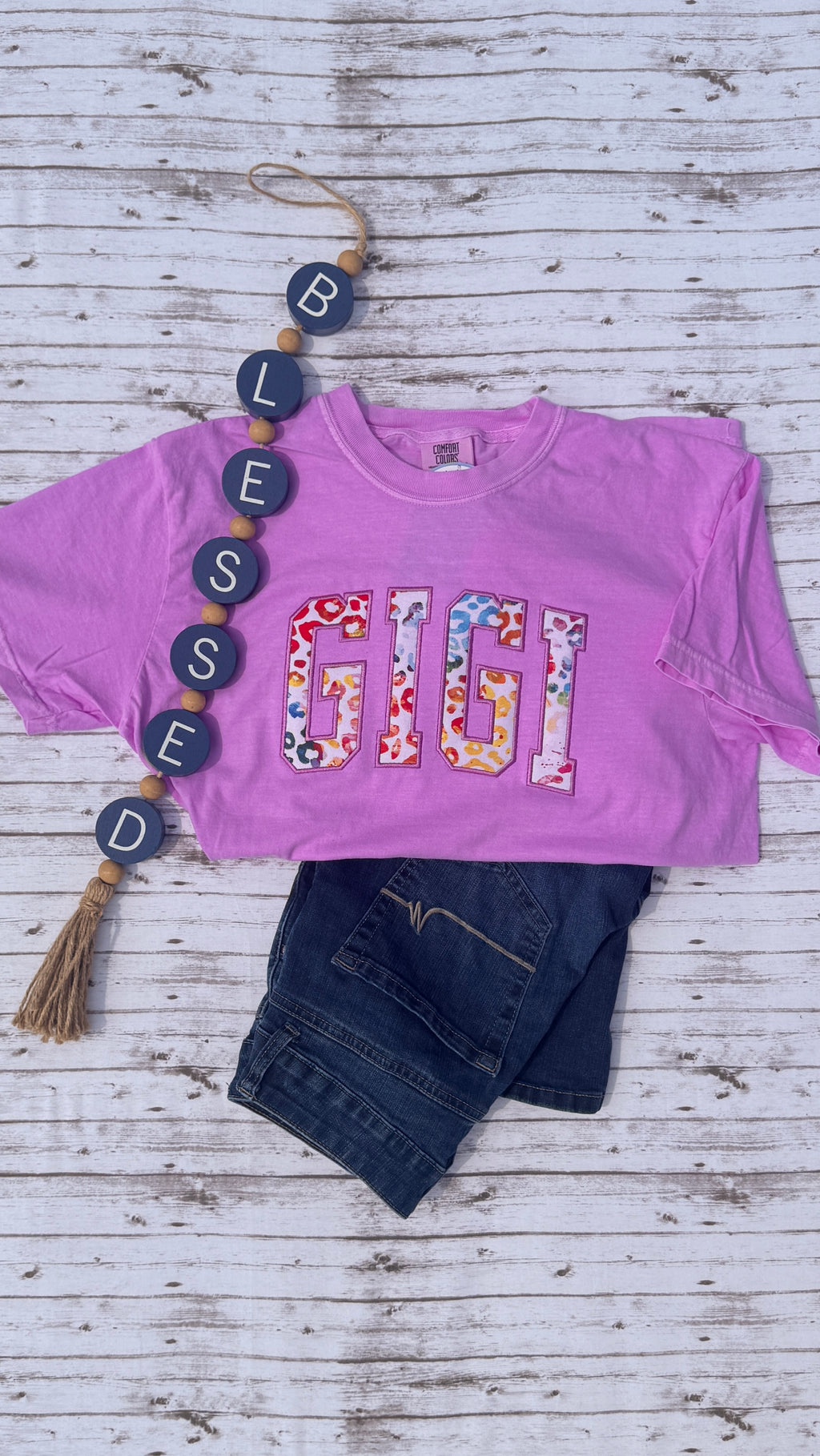 Applique Custom Apparel Mama Grandma Sweatshirt t-shirt